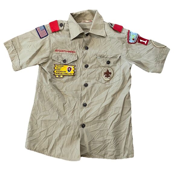 VINTAGE 1991 Boy Scouts of America Shirt Youth Size 14 MASSACHUSETTS - Picture 1 of 8